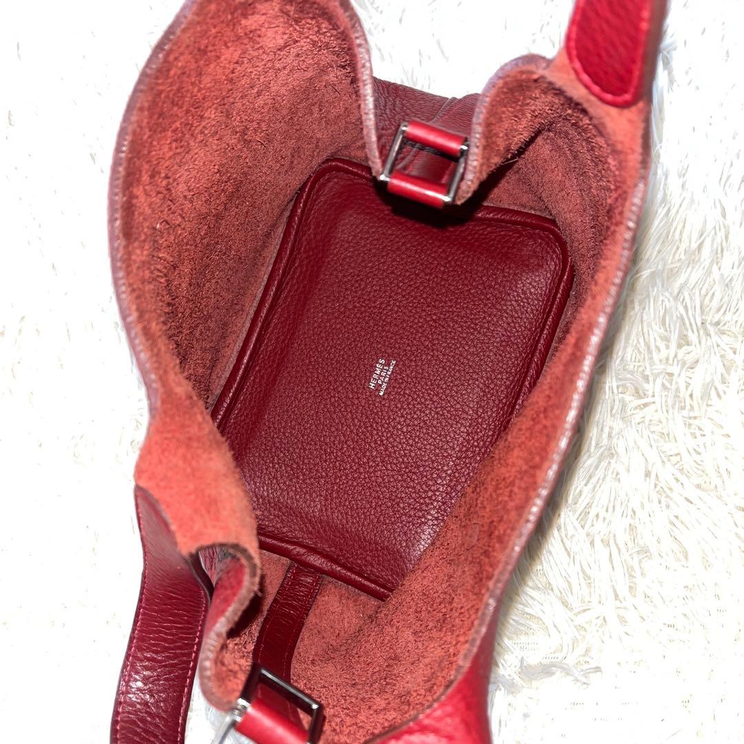 HERMES ハンドバッグ　ピコタン　PM トリヨンクレマンス　ルージュ
