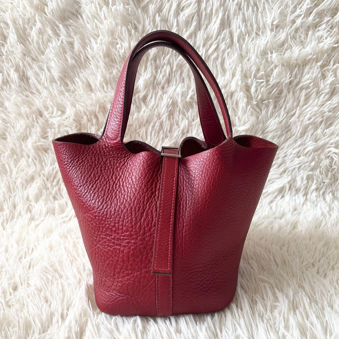 HERMES ハンドバッグ　ピコタン　PM トリヨンクレマンス　ルージュ