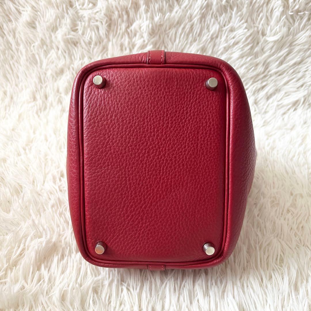HERMES ハンドバッグ　ピコタン　PM トリヨンクレマンス　ルージュ