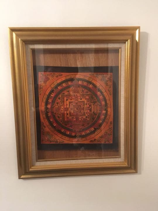 曼荼羅 マンダラ 風水 金額縁  絵画  オリエンタル   シンプルモダン