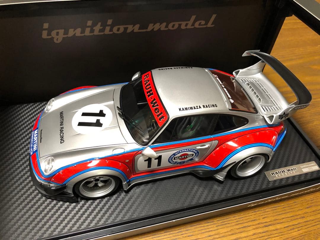 希少 1/18 イグニッションモデル ポルシェ RWB 993 マルティニ