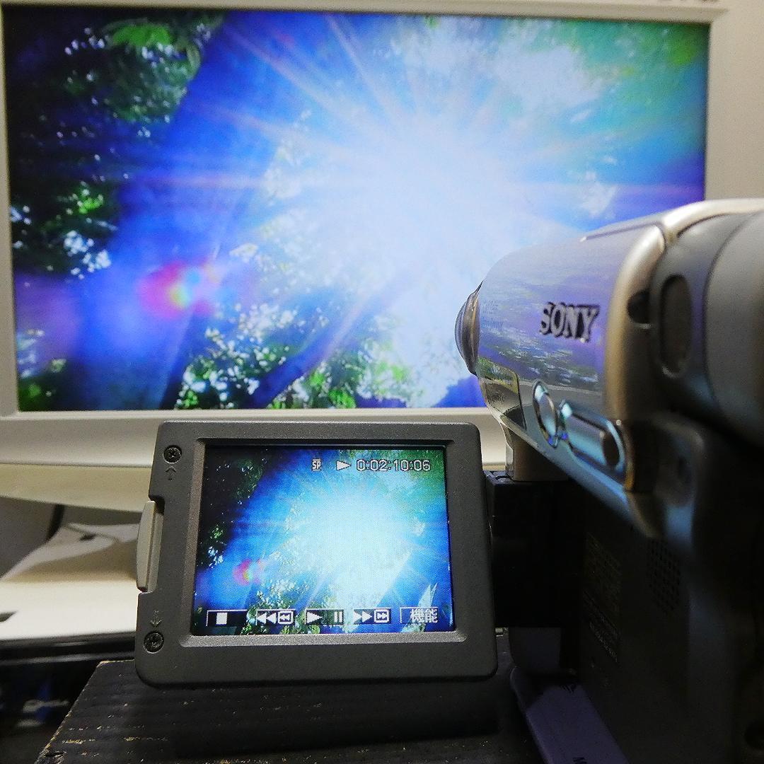 動作品ソニー DCR-TRV33 MiniDVビデオカメラ　DVDダビングに最適