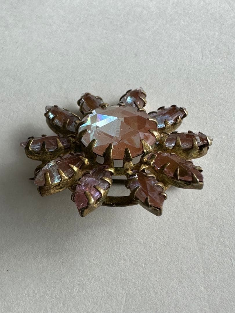 アンティーク　サフィレット　ブローチ