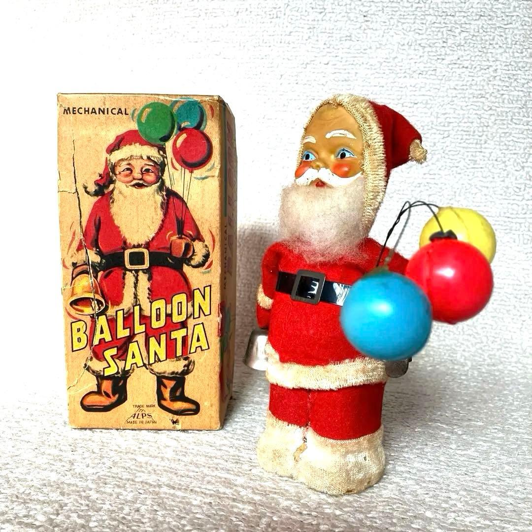 ★超レア★ ヴィンテージ　ブリキのバルーンサンタ　オリジナル箱付き　日本製