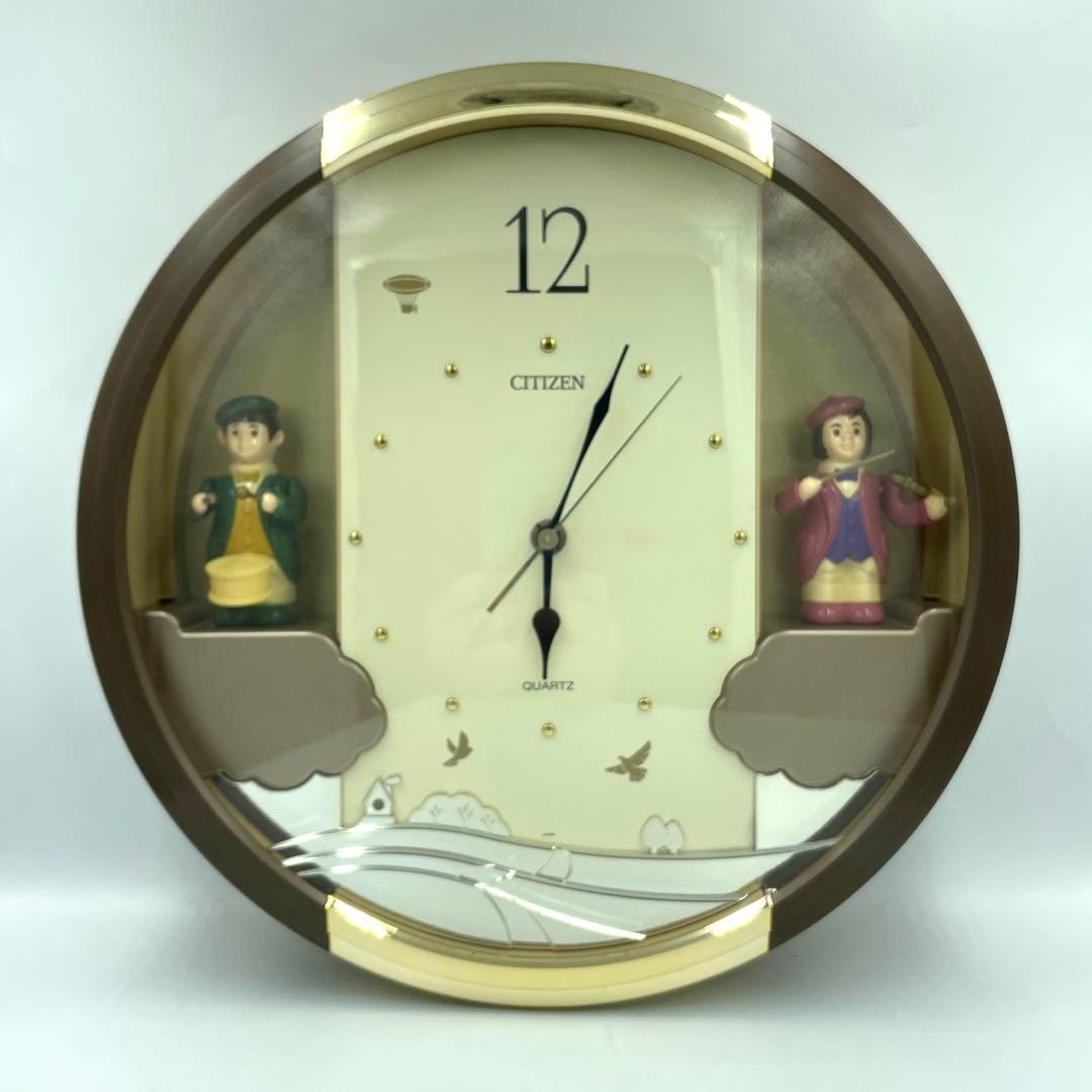 美品稼働品⭐️CITIZEN⭐️シチズン⭐️からくり時計⭐️タイニーワールドデュエット