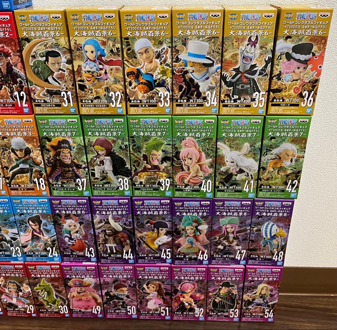 ワンピース ワールドコレクタブルフィギュア　大海賊百景1〜9まで54体セット