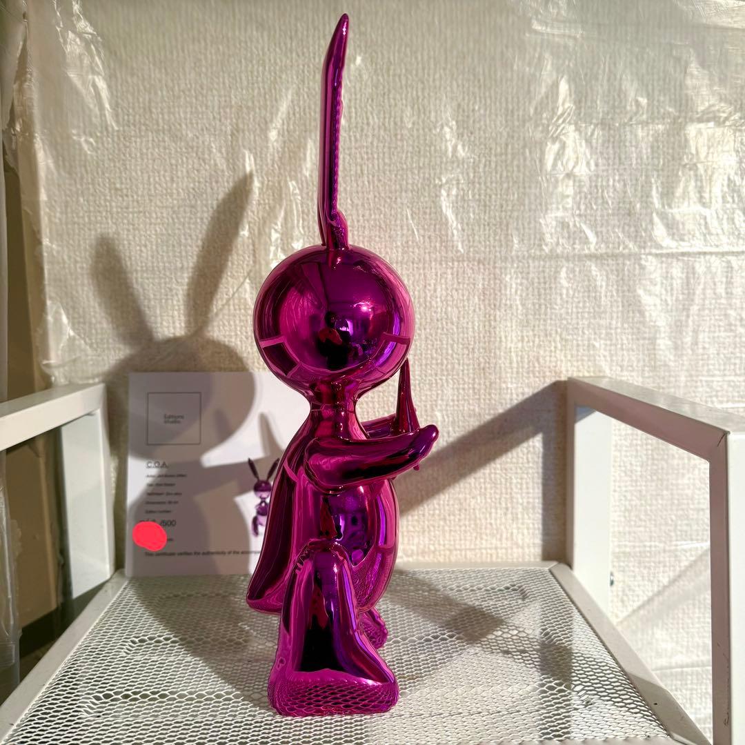 【真作】金属製 世界限定500 ジェフクーンズ アート オブジェ インテリア 兎