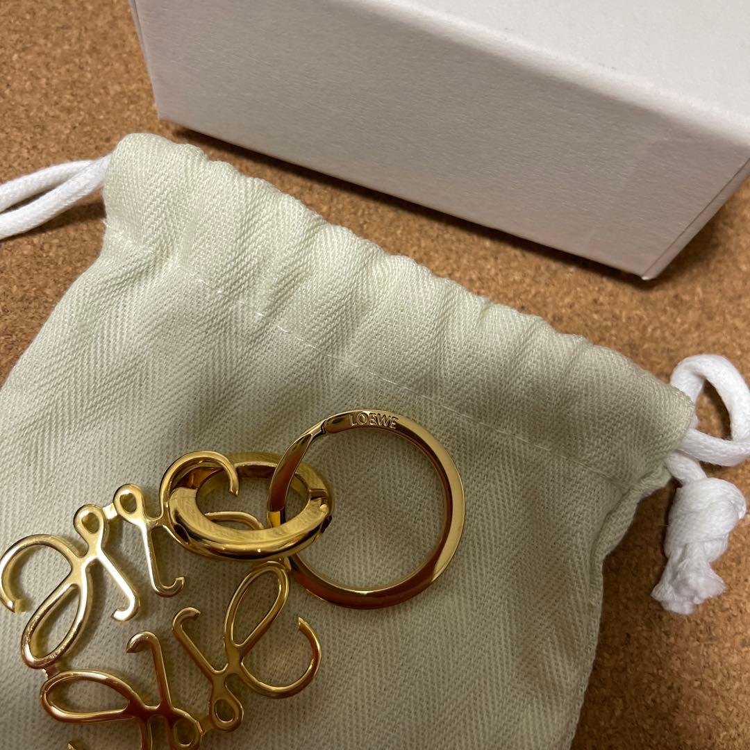 LOEWE ロエベ ゴールド キーホルダー キーリング