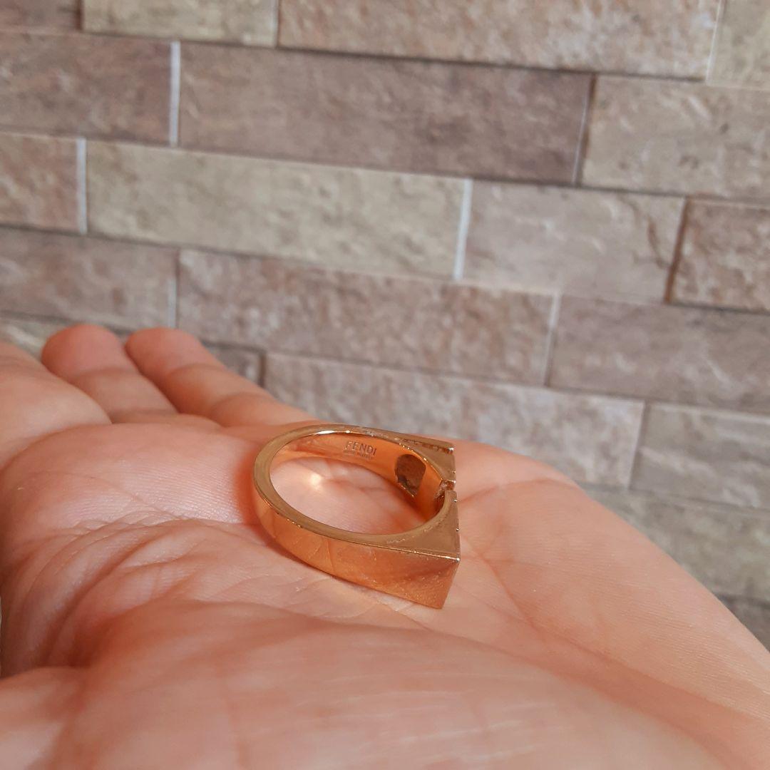 FENDI フェンディ GGロゴ 9000L リング 指輪 ゴールド
