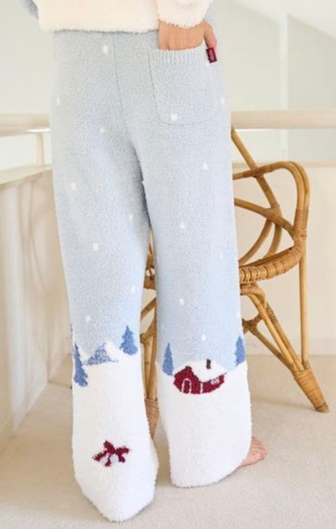 ジェラートピケ スキーベアジャガードロングパンツ