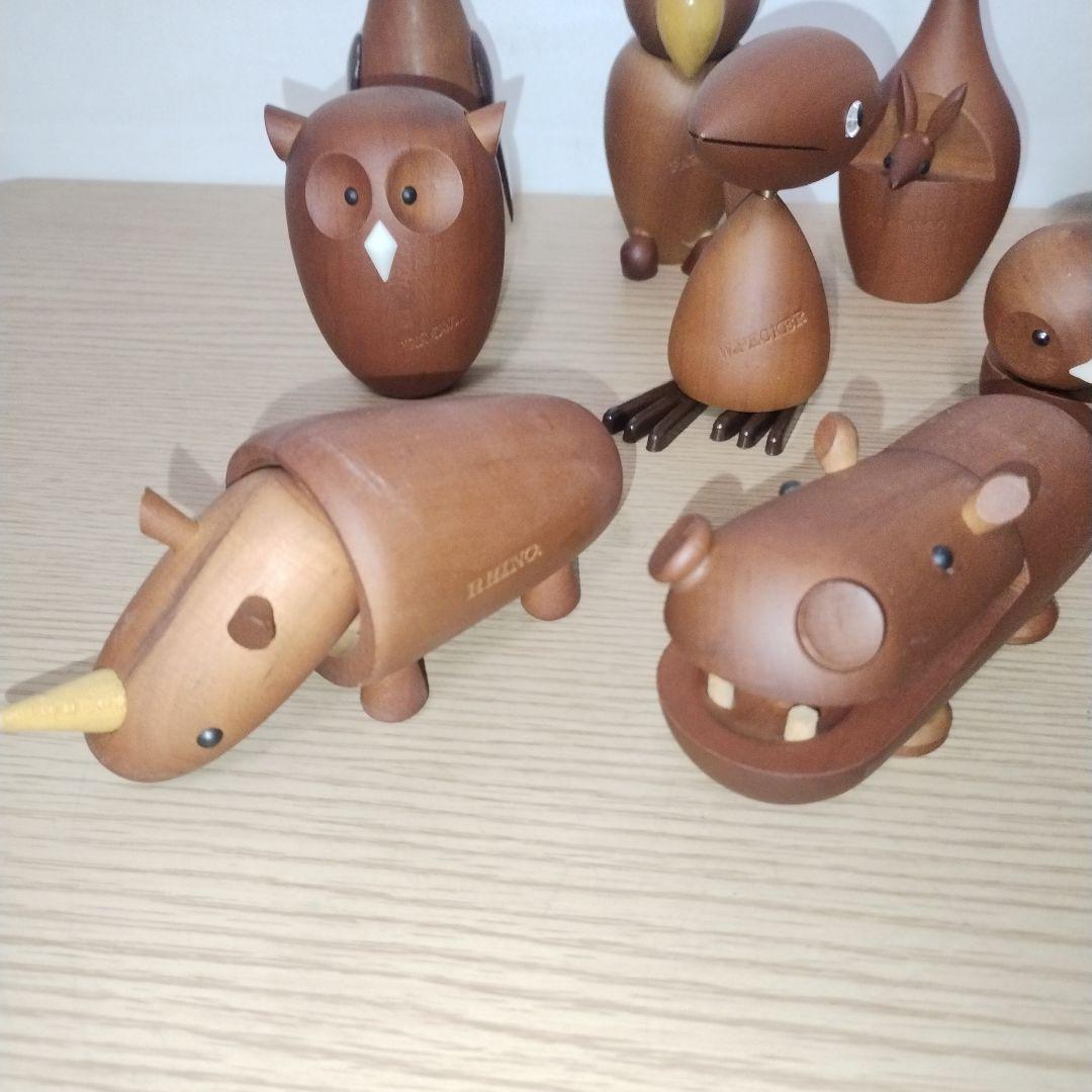 木製動物フィギュア 12体セット