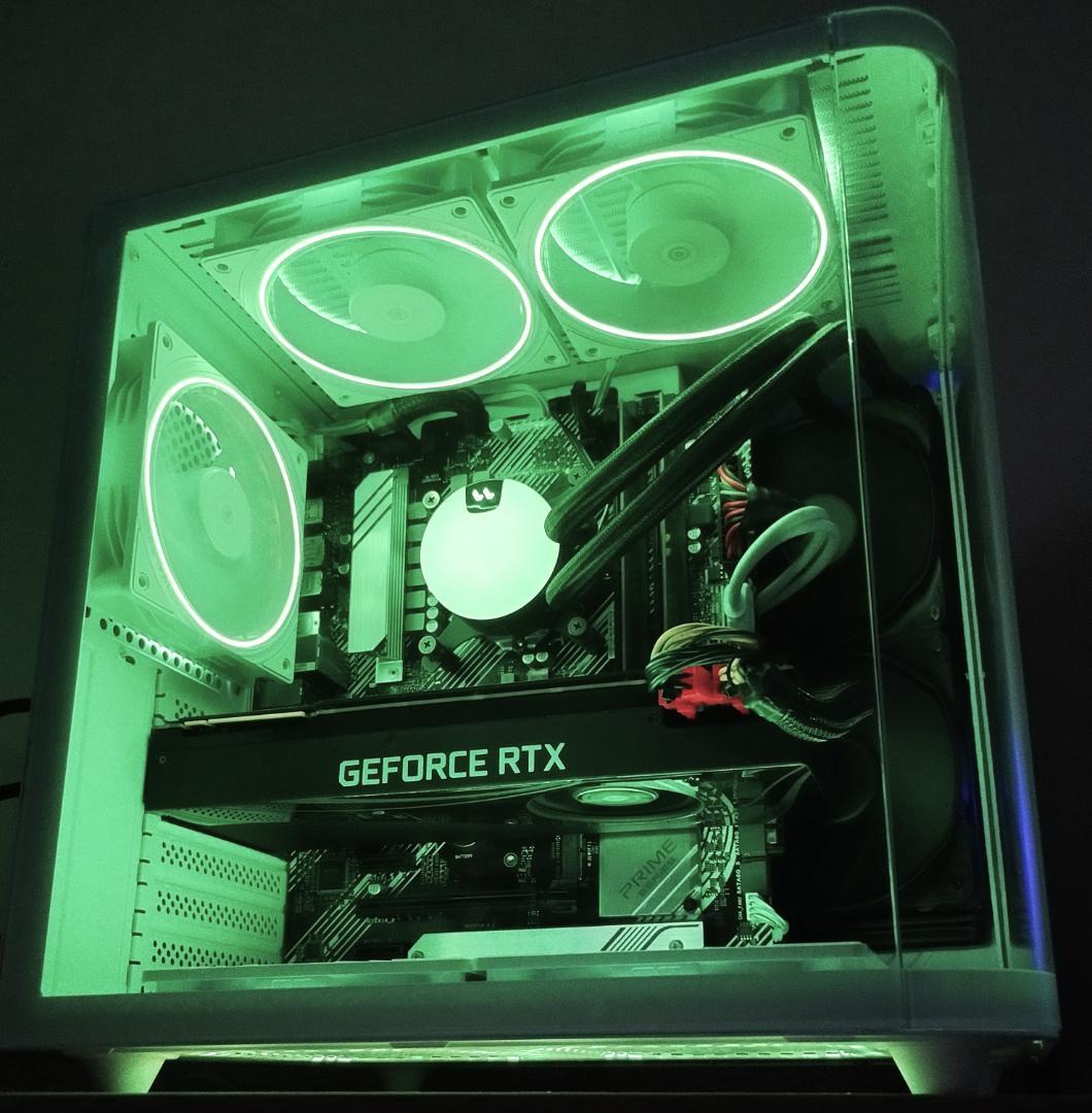 ゲーミングPC/i7 10700/RTX2070S/新品NVMe1TB/水冷