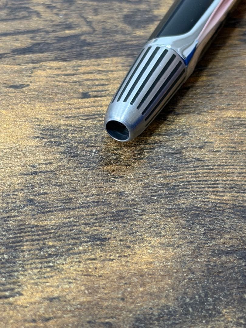 新品未使用　1971年製　キャップレス　ストライプ　14金　万年筆　細字　備品付