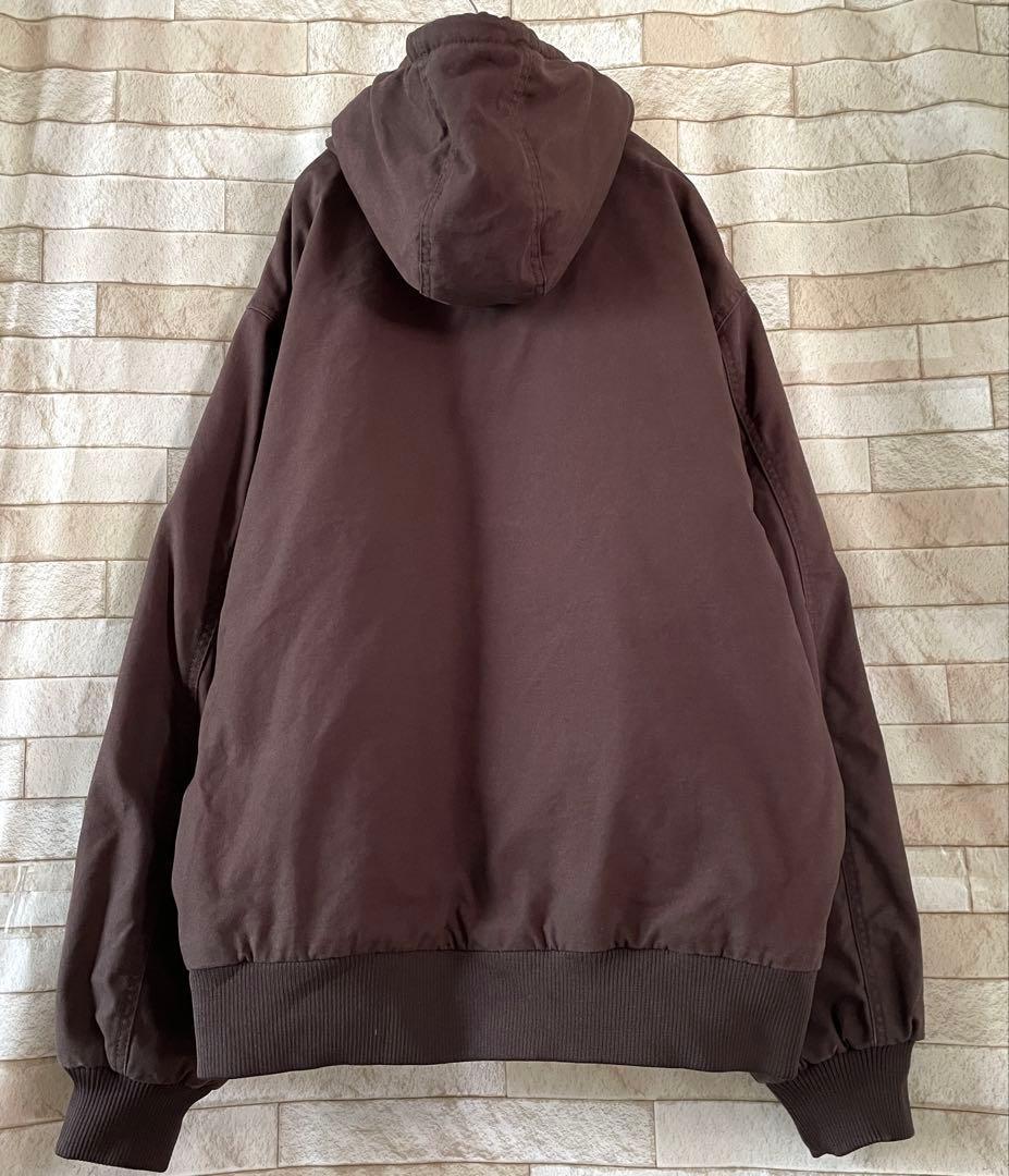 ディッキーズ アクティブジャケット 裏地フリース 刺繍ロゴ ブラウン 2XL