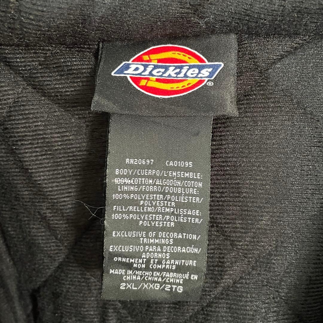 ディッキーズ アクティブジャケット 裏地フリース 刺繍ロゴ ブラウン 2XL