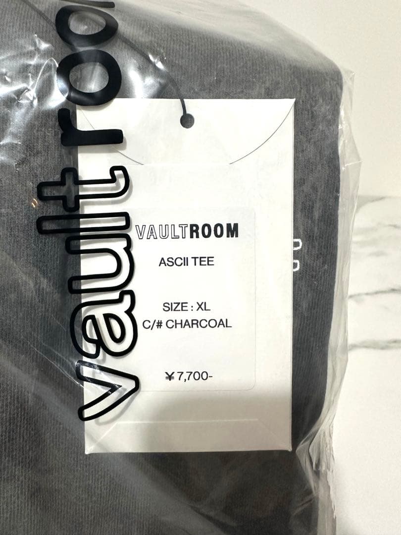 VAULTROOM ASCII TEE / CHARCOAL XLサイズ