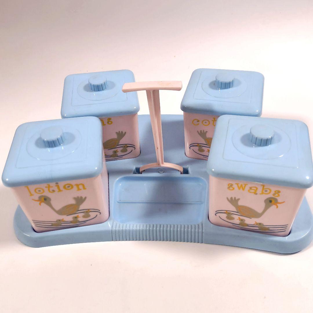 ビンテージ ナーサリーセット ベビーキャニスター アヒルの絵柄