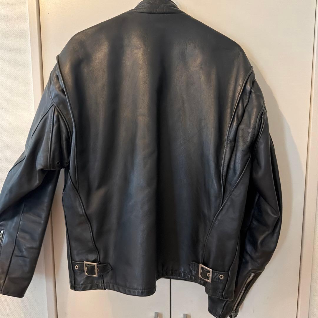 ショット　レザージャケット　シングルライダース　サイズ42 (ブラック)