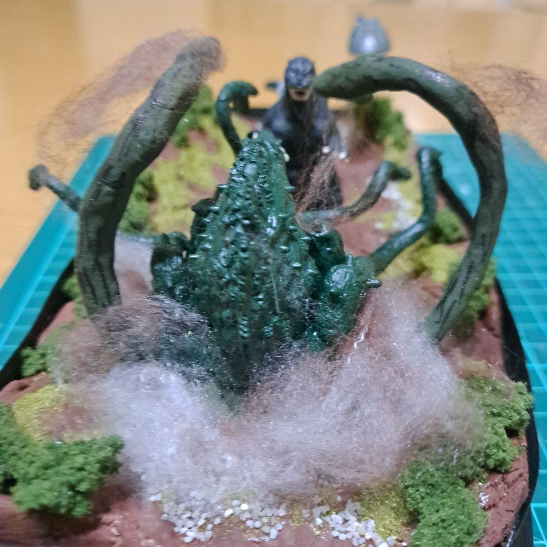 ジオラマ ゴシラ 対 ビオランテ