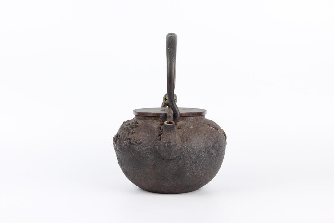 亀文堂　銀象嵌提手　梅図提手 月下湖景 琵琶湖 1400ml EU11-11