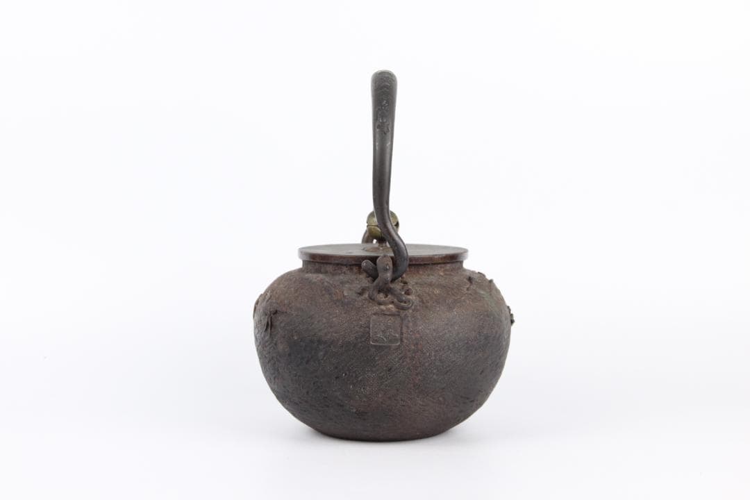 亀文堂　銀象嵌提手　梅図提手 月下湖景 琵琶湖 1400ml EU11-11