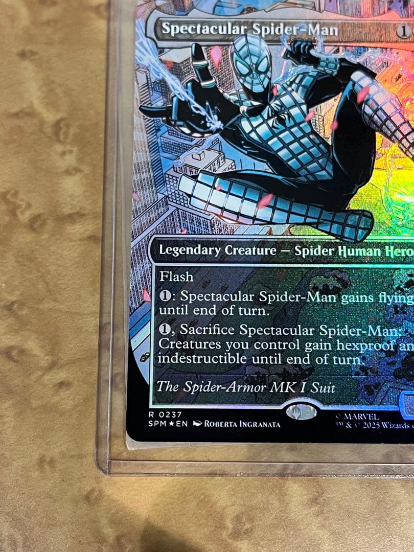 スペクタキュラー スパイダーマン テクスチャー・Foil ボーダーレス