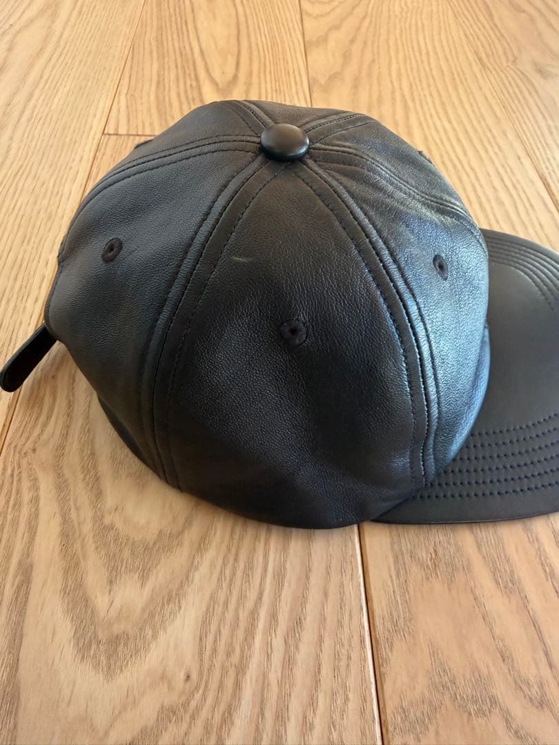 KIJIMA TAKAYUKI レザーブラックキャップ Fサイズ