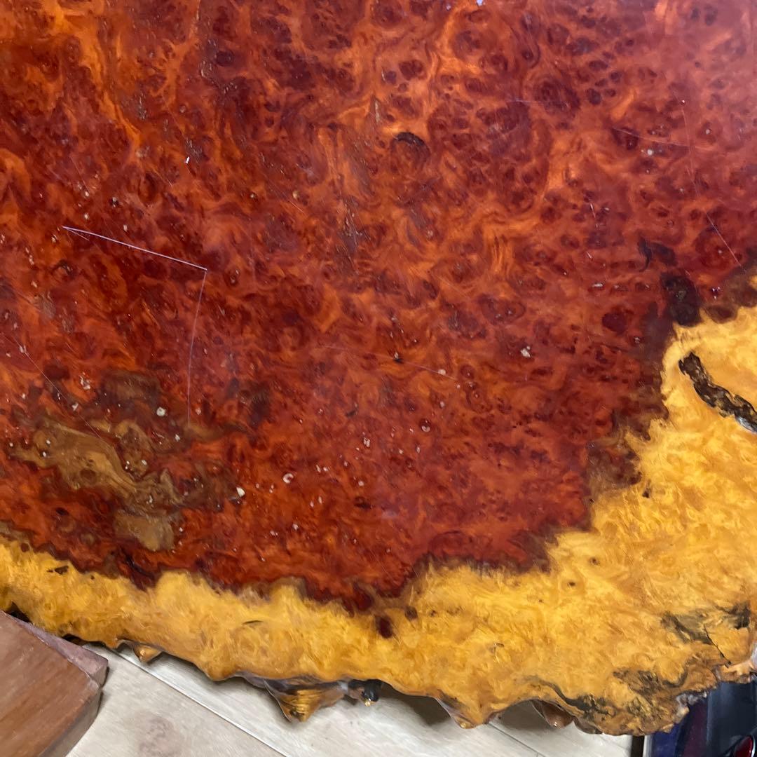 花梨 希少 座卓 一枚板 天然木 銘木 瘤