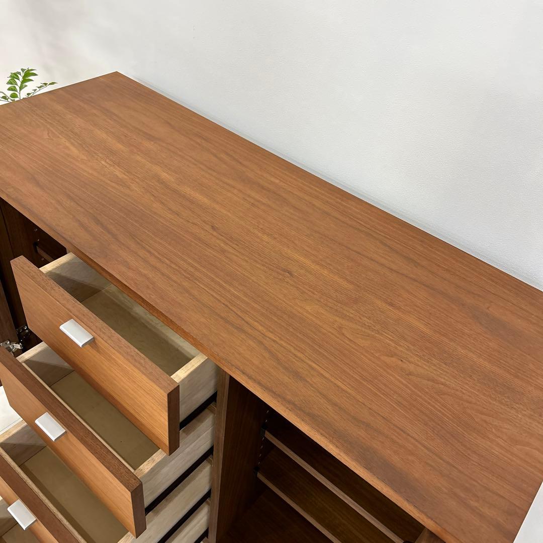 アウトレット★モダンなサイドボード キャビネット ウォールナット