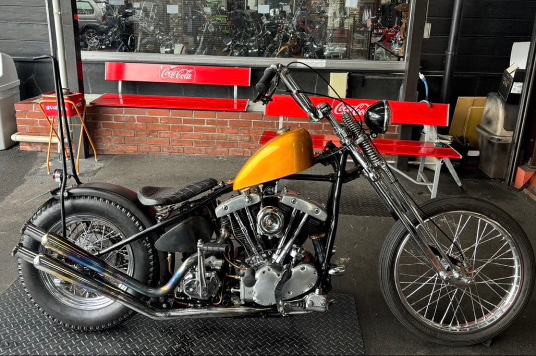 ハーレー　チョッパータンク　キャップ、コック付き