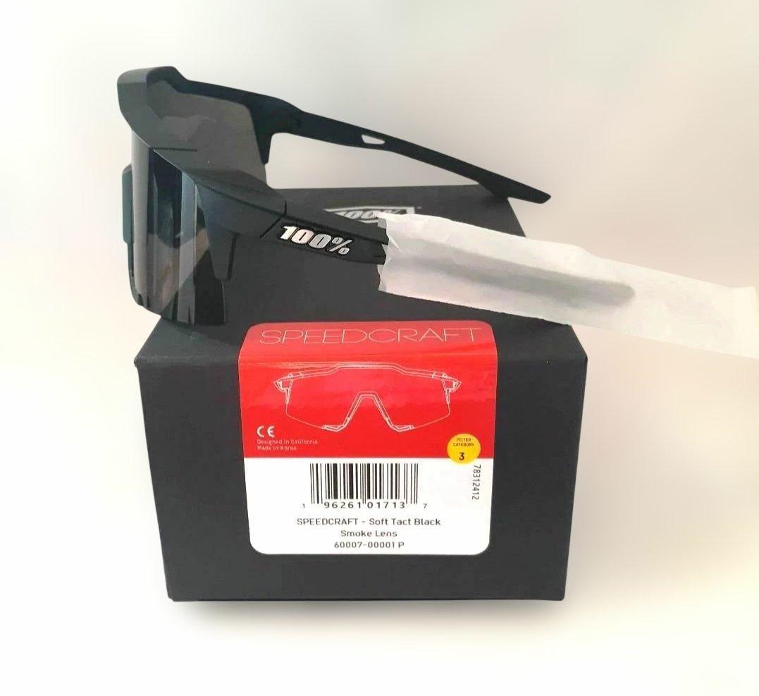 最新版 100% SPEEDCRAFT ブラック ワンハンドレッド サングラス