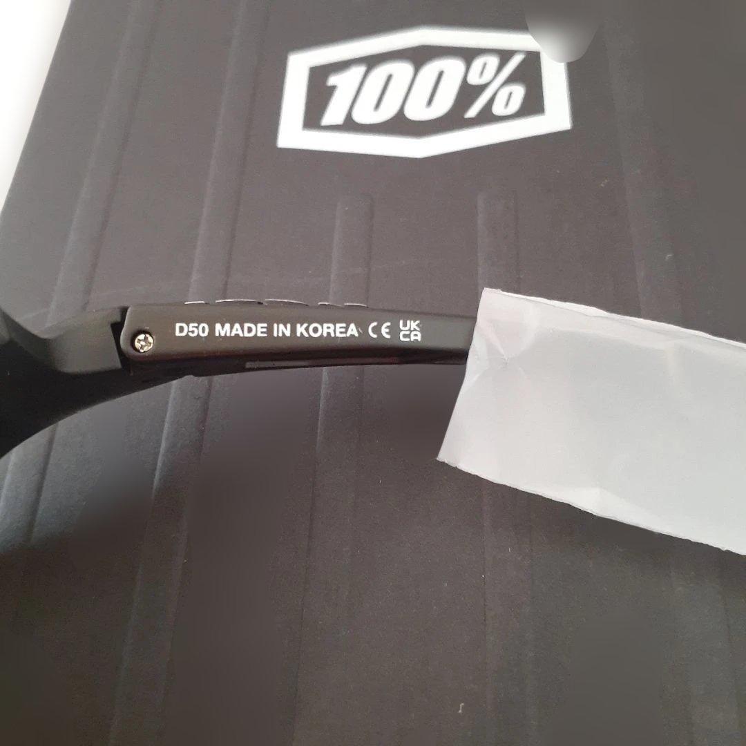 最新版 100% SPEEDCRAFT ブラック ワンハンドレッド サングラス