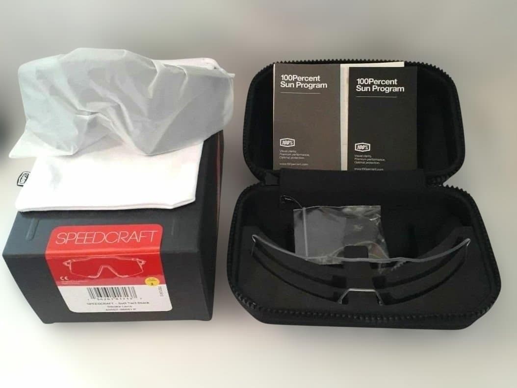 最新版 100% SPEEDCRAFT ブラック ワンハンドレッド サングラス
