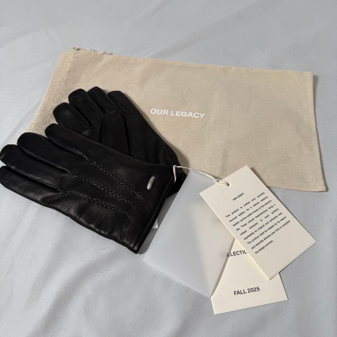 【定価4.3万】OURLEGACY HIS GLOVES グローブ ブラック S