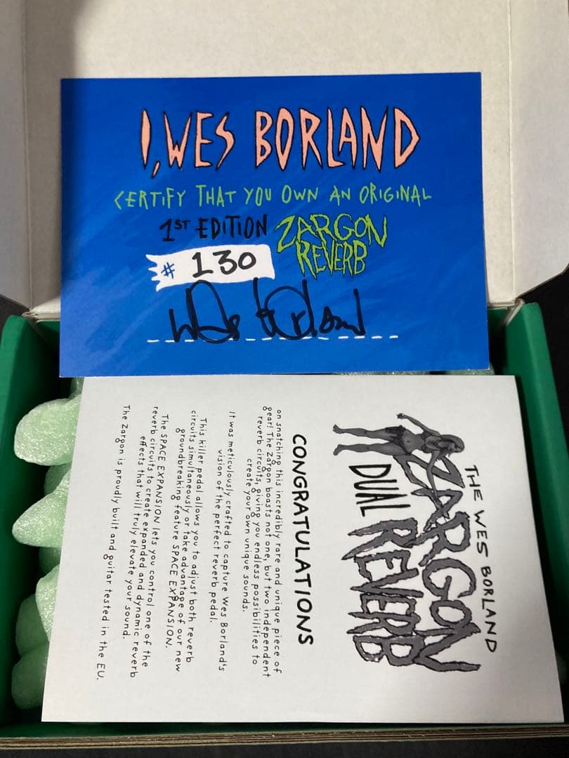 limpbizkit ウェス・ボーランドZargon Reverb日本未発売品