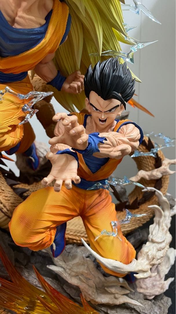 限定絶版ドラゴンボール親子かめはめは悟空悟天悟飯ガレージキットスタチュー