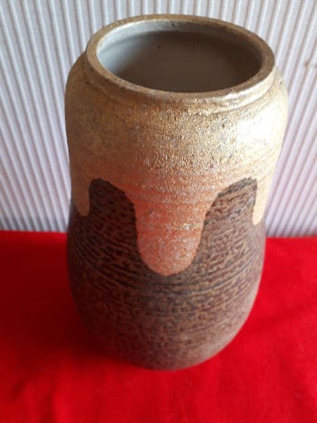 京焼、澤村陶哉の金箔瓢花入れ