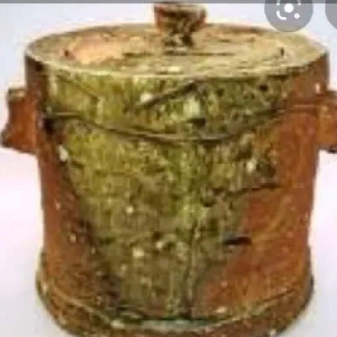 信楽焼　不言窯　水指