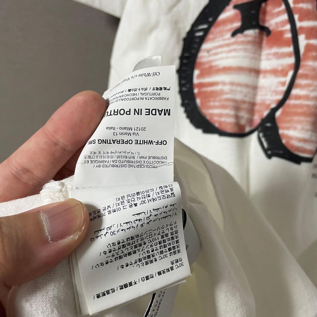 Off-White Tシャツ ホワイト　ストリートアート