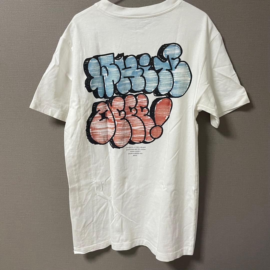 Off-White Tシャツ ホワイト　ストリートアート
