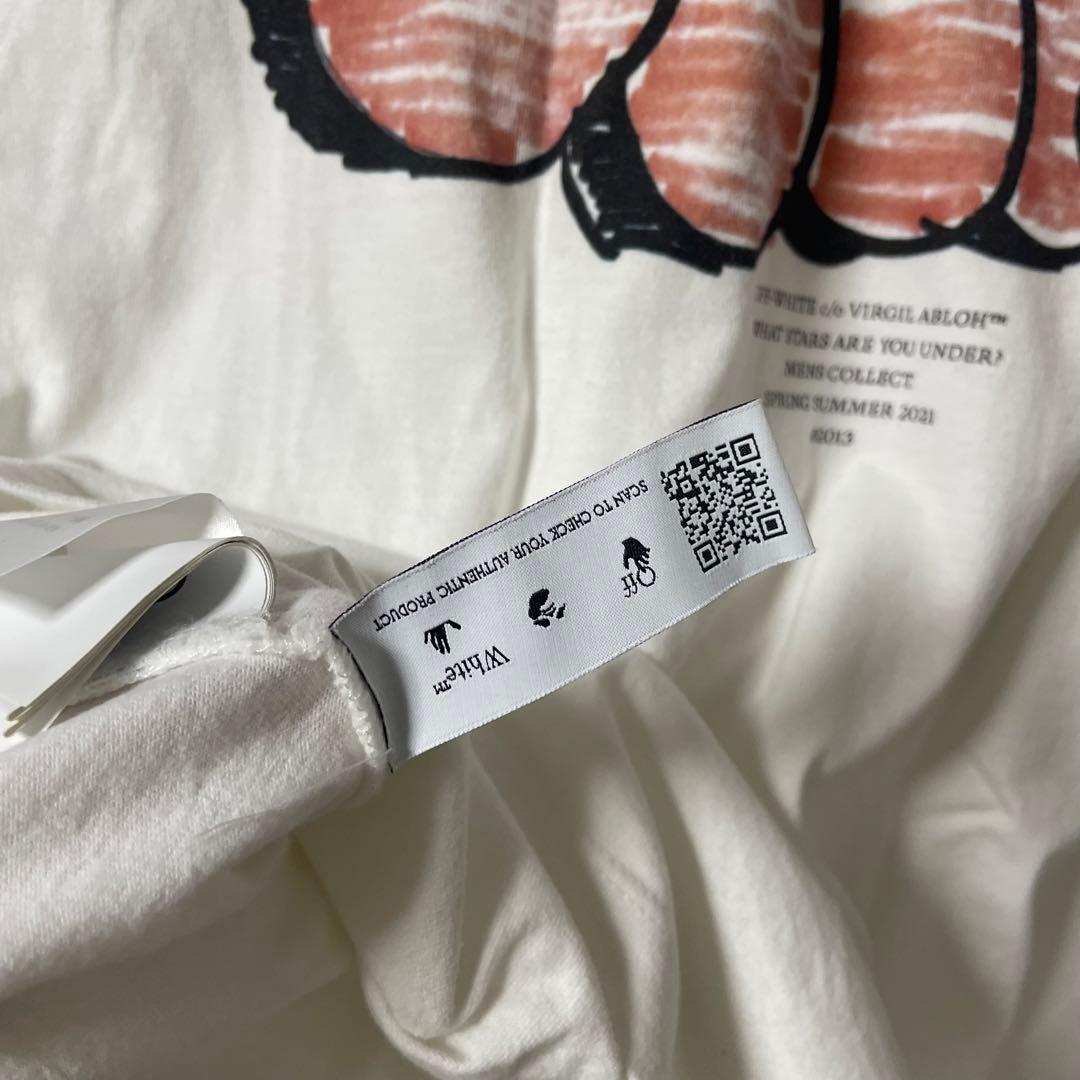 Off-White Tシャツ ホワイト　ストリートアート