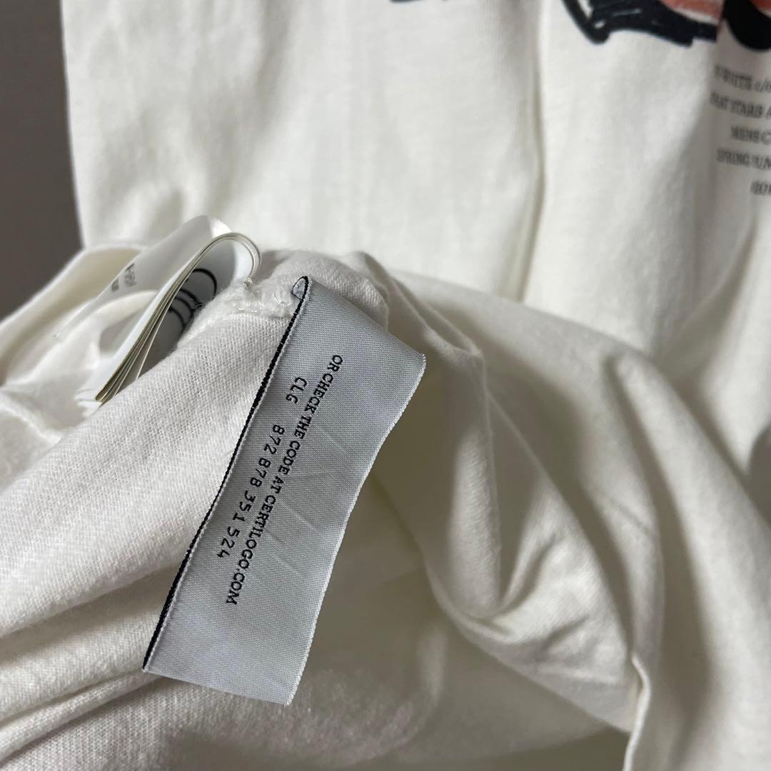 Off-White Tシャツ ホワイト　ストリートアート