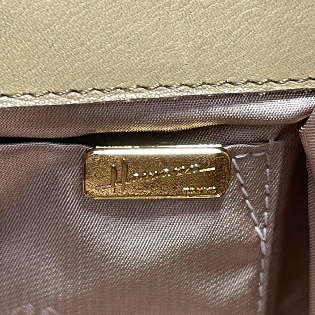 l*a様 【美品】HAMANO 濱野皮革工藝 カーキ レザー ゴールド金具 トー