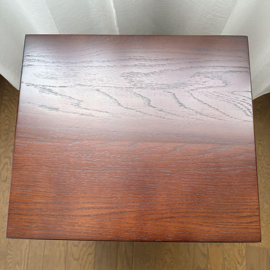 kuri様　　　サイドテーブル　ナイトテーブル　組み立て不用　　オーク×ゴールド