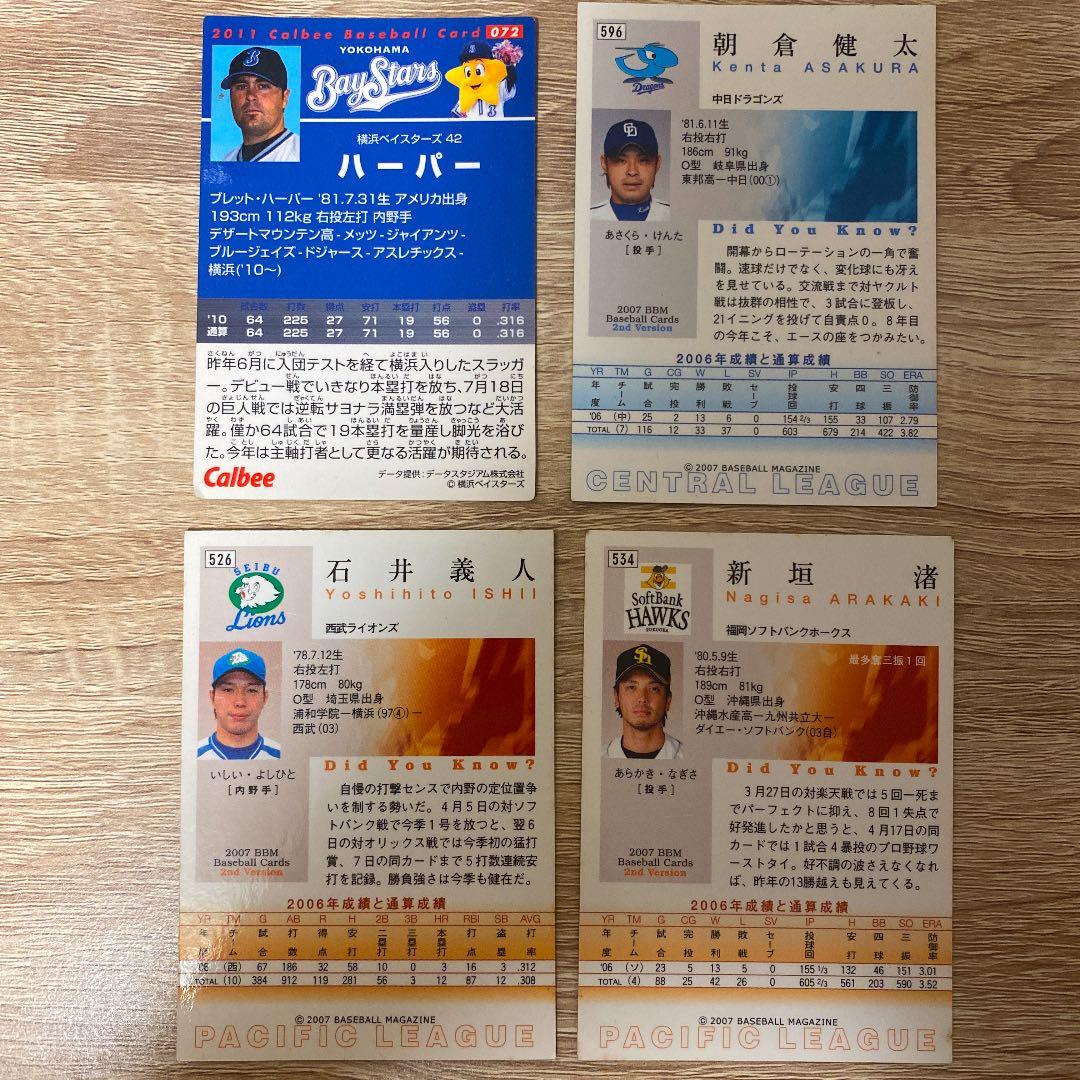 プロ野球カード(往年の有名選手)