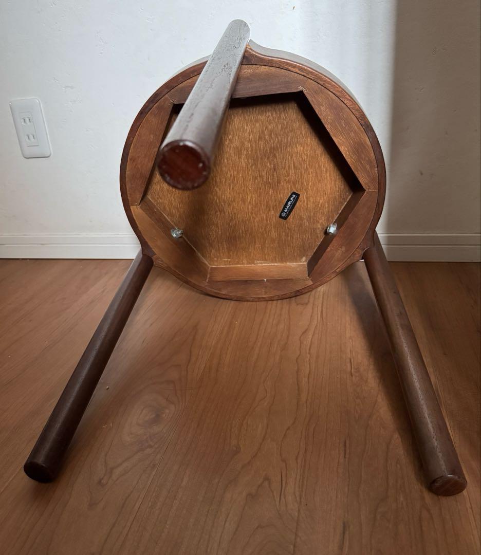 マル二　サイドテーブル丸型