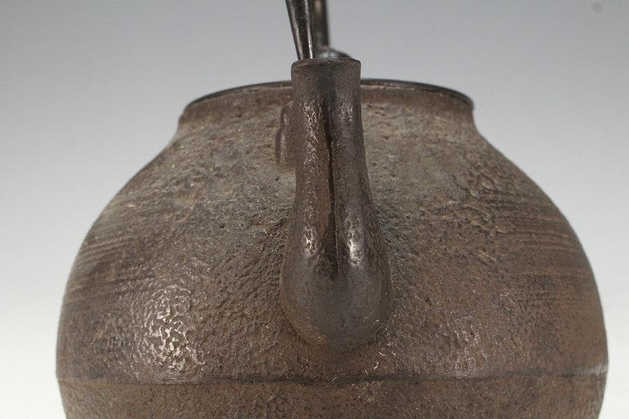 茶道具 刷毛目 鉄瓶 大サイズ 美品(K-XA824)