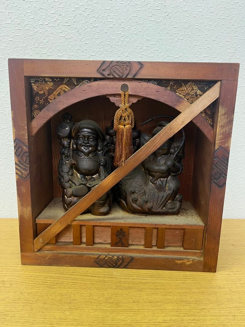 七福神　大黒天　恵比寿　置物　縁起物　開運　古美術　骨董　商売繁盛