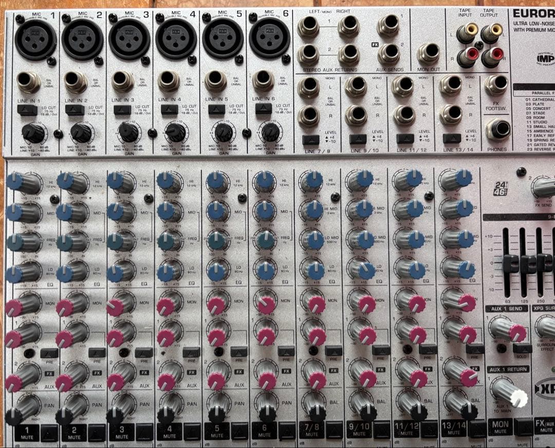 Behringer Eurorack UB1832FX Pro 動作確認済