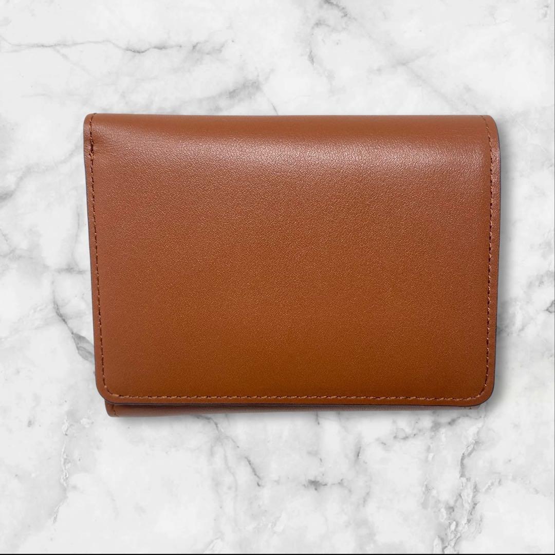 LANVIN en Bleu 財布 ヴィジュ ランバン キャメル レザー 茶